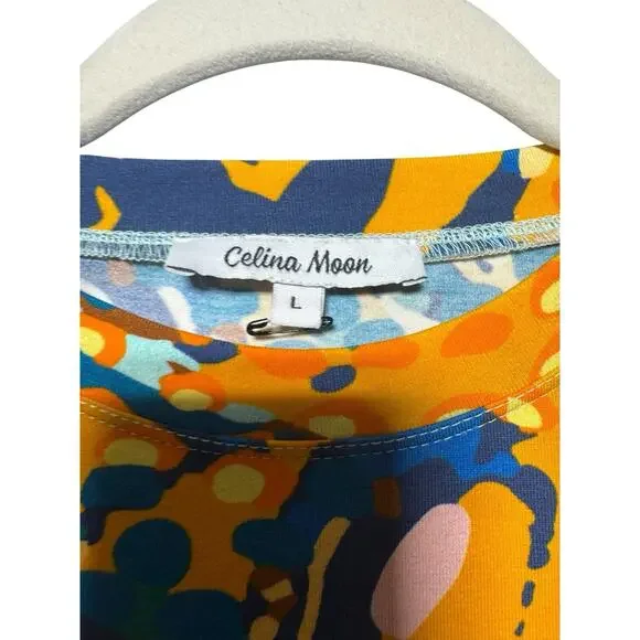 TUCKERNUCK CELINA MOON TROIAN WOMES DRESS LARGE TROPICAL FLORAL - Picture 4 of 7